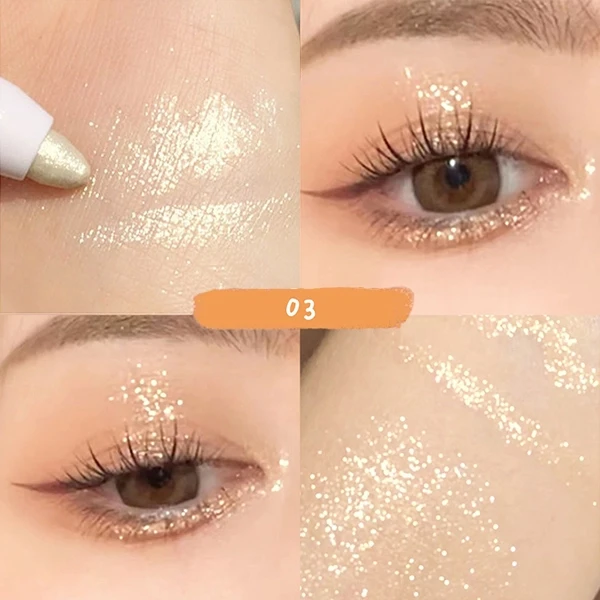 1PC Shiny Gloss Liquid Eye Shadow Facial Makeup Women Glittery Highlighter Eyesh