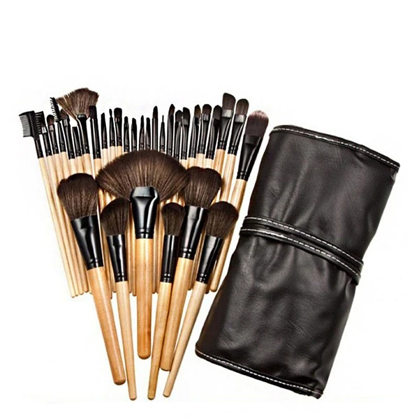 32Pcs Makeup Facial Makeup Brushes Set With Storage Bag Multi Size Blending Face