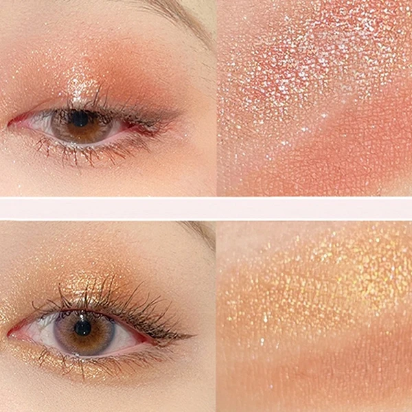 Waterproof Non-Irritating Pearlescent Highlighter Powder Glitter Women Shiny Eye