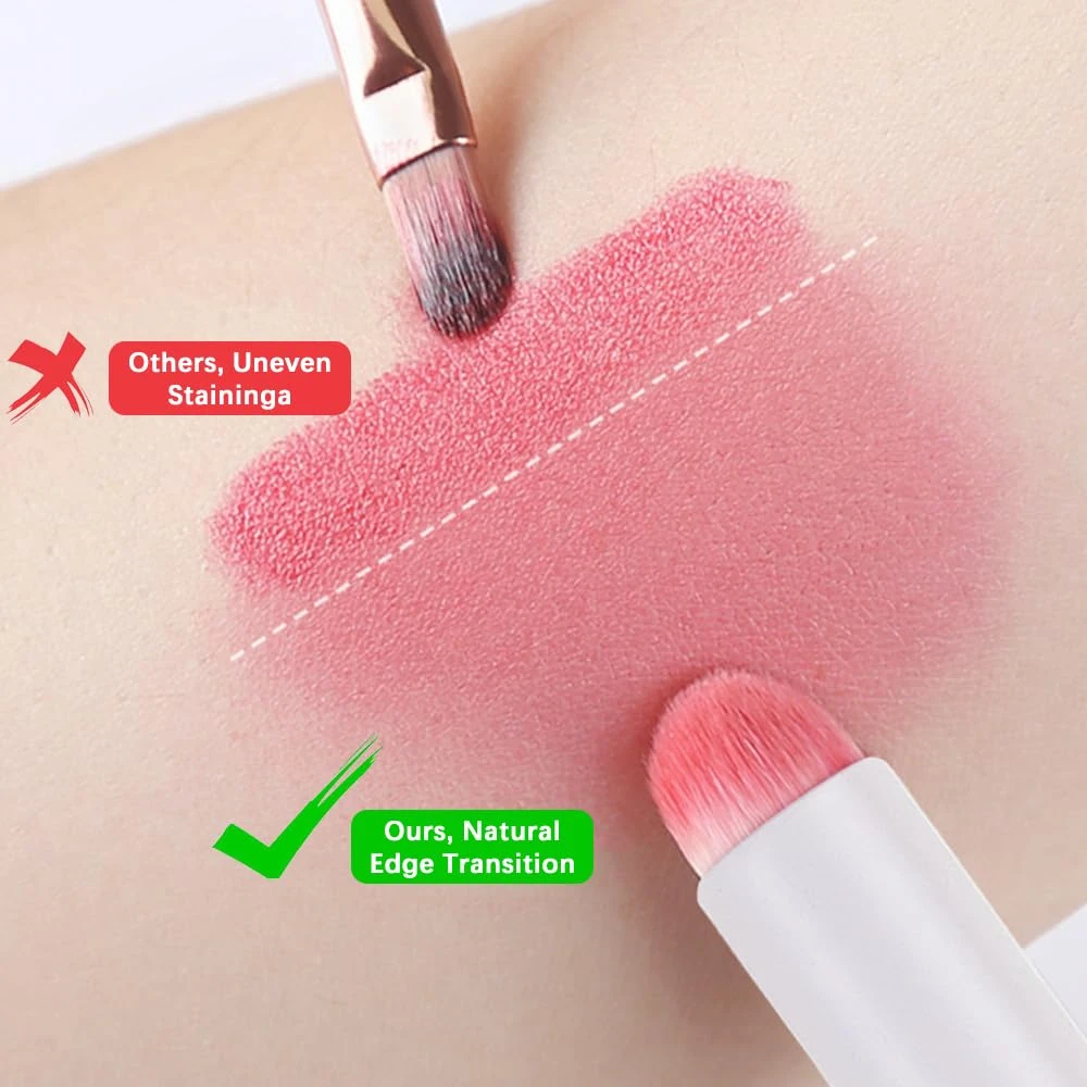 3pcs Soft Bristles Concealer Brush Round Head Non-Smudge Matte Lipstick Eyeshado