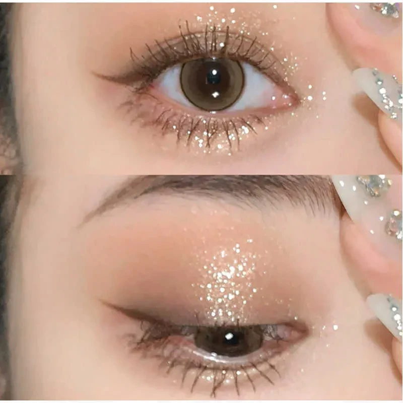Waterproof Non-Irritating Pearlescent Highlighter Powder Glitter Women Shiny Eye