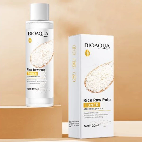 Skin Nourishing Rice Raw Pulp Toner Shrink Pores Facial Care Moisturizing Face B