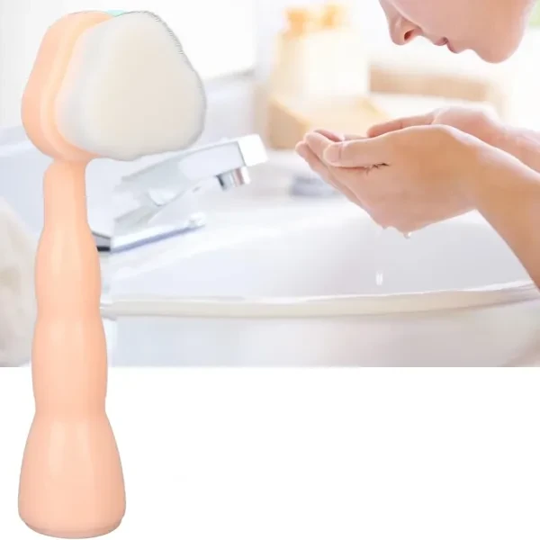 Unisex Face Cleansing Brush for Deep Cleaning - Pink.