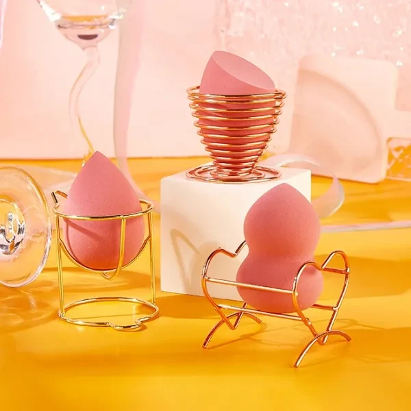Flawless Beauty 3-Piece Spring Egg Makeup Sponge Set (Pack of 4)
