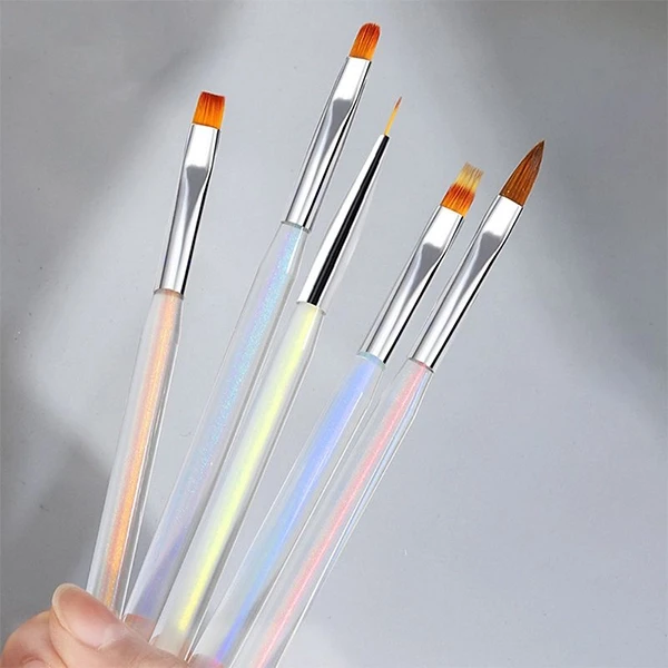 Yellow Nail Art Brush - Professional Tool for Stunning Nail Decorations and Mani