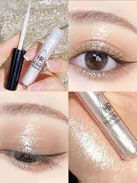 Shimmering Liquid Eyeshadow Women Eye Grooming Water Resistant Long Lasting Glit