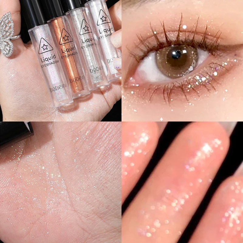 Shimmering Liquid Eyeshadow Women Eye Grooming Water Resistant Long Lasting Glit