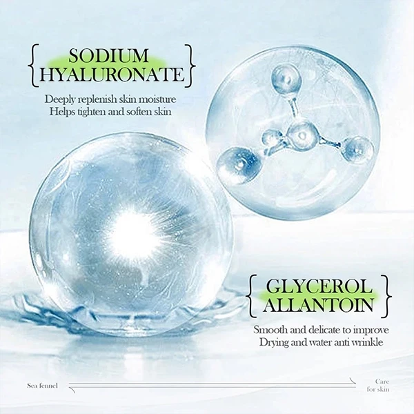 Sea Fennel Facial Care Glowing Skin Improvement Hyaluronic Acid Anti-Aging Nouri