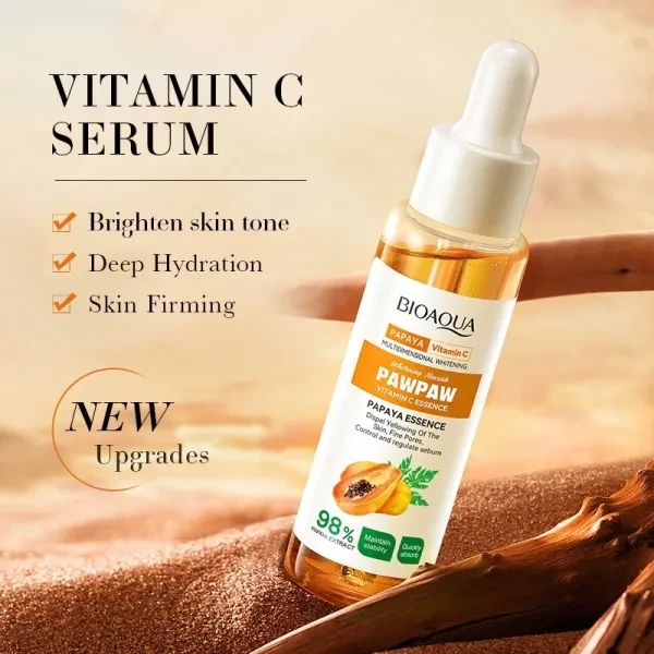 Papaya Vitamin C Skin Nourishing Essence Face Care Pores Moisturizing Face Impro