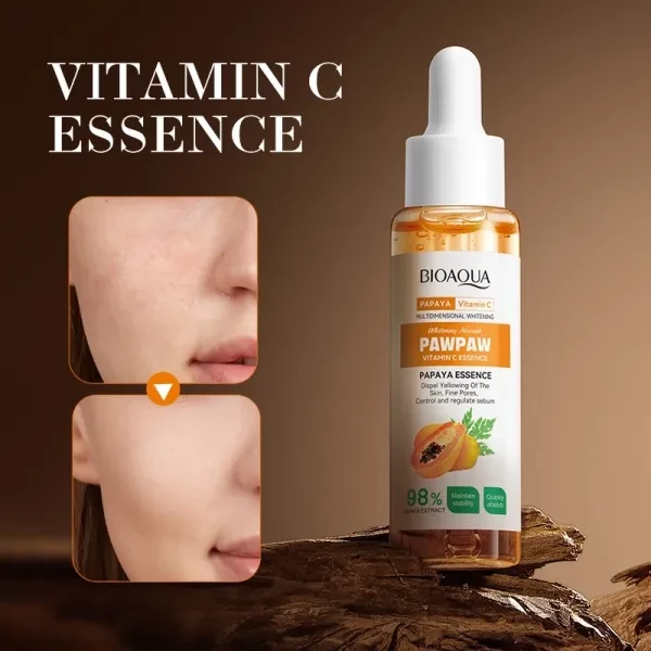 Papaya Vitamin C Skin Nourishing Essence Face Care Pores Moisturizing Face Impro
