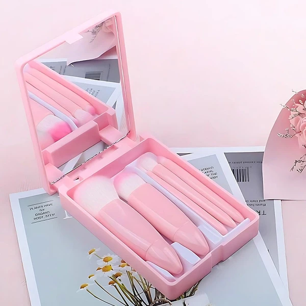 Goddess Makeup Magic 5-in-1 Brush Set - Compact Travel Kit