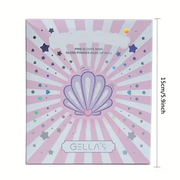 Soft Pink Powder Puff - Large Beauty Sponge with Bow Design for Face Grooming