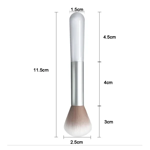 Premium White Makeup Brush - Perfect for Face Blush (High Quality)