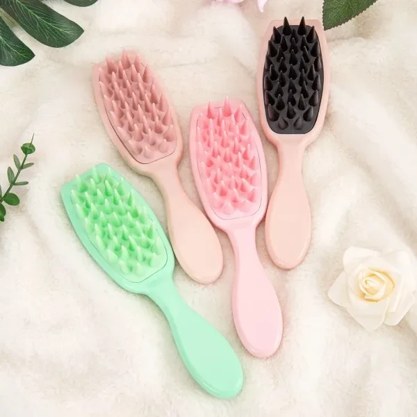 Anti Itch Silicone Scalp Head Massager Brush Head Massaging Shampoo Comb Detangl