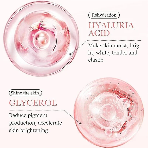 Rose Hyaluronic Acid Facial Cleanser Deep Pores Cleaning Face Moisturizing Clean