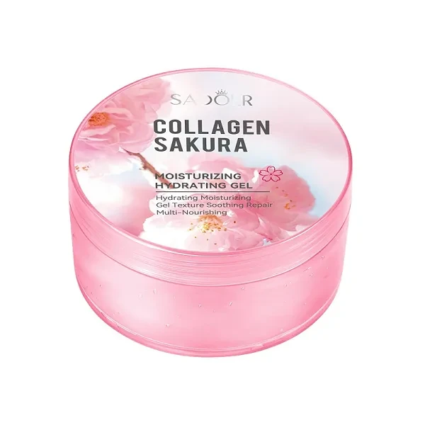 Soothing Nourishing Collagen Sakura Moisturize Hydrating Face Care Gel 300g