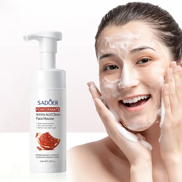 Sadoer Pomegranate Amino Acid Mousse Oil Control Exfoliating Moisturizing Facial