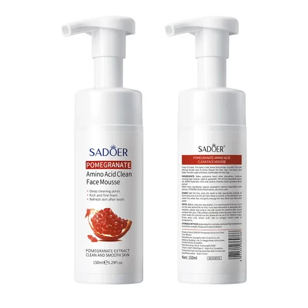 Sadoer Pomegranate Amino Acid Mousse Oil Control Exfoliating Moisturizing Facial