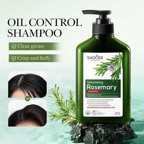 Sadoer Volumizing Anti-dandruff Removal Oil-control Fluffy Rosemary Shampoo Hair