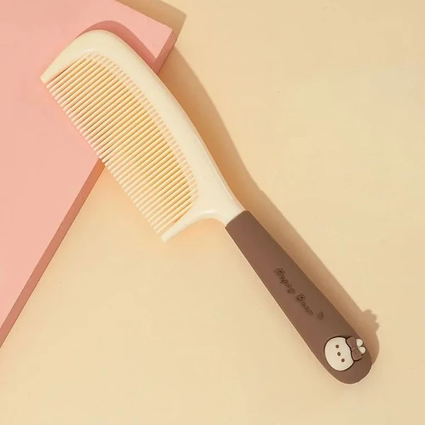 Long Handle Apricot Comb - Styling & Massage for Women's Hair