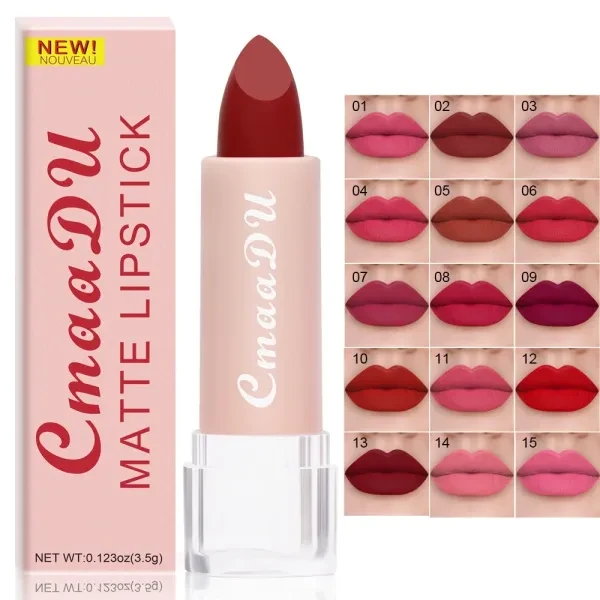 15 Colors High-Quality Waterproof Long Lasting Lip Care Non-Smudge Velvet Matte