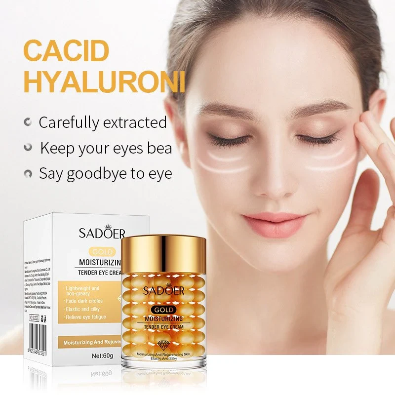 Gold Moisturizing Eye Cream Face Care Around The Eye Anti Dark Circles Tender Ey