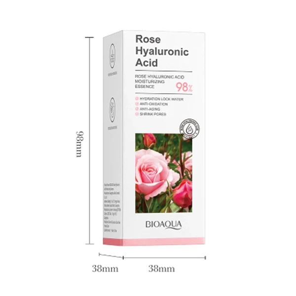 Rose Hyaluronic Skin Moisturize Essence Oil Anti Aging Facial Serums Shrink Pore