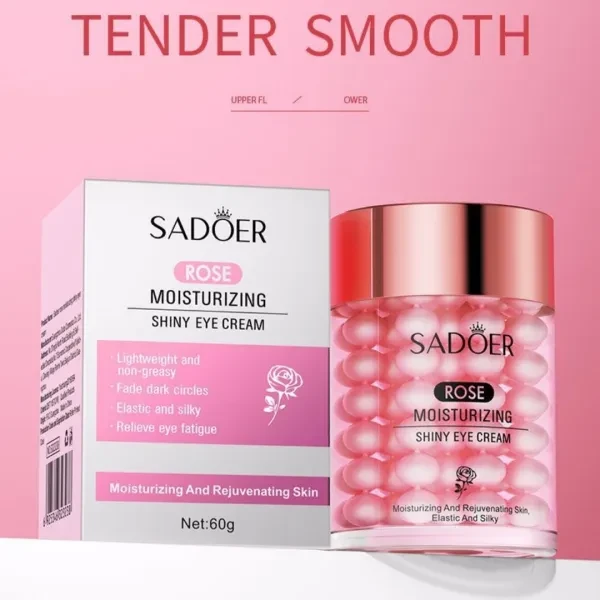 Rose Moisturizing Shiny Eye Cream Face Care Around The Eye Anti Dark Circles Ten