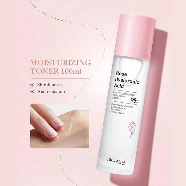 Rose Hyaluronic Acid Skin Care Set Anti Aging Nourishing Cream Lotion Women Beau