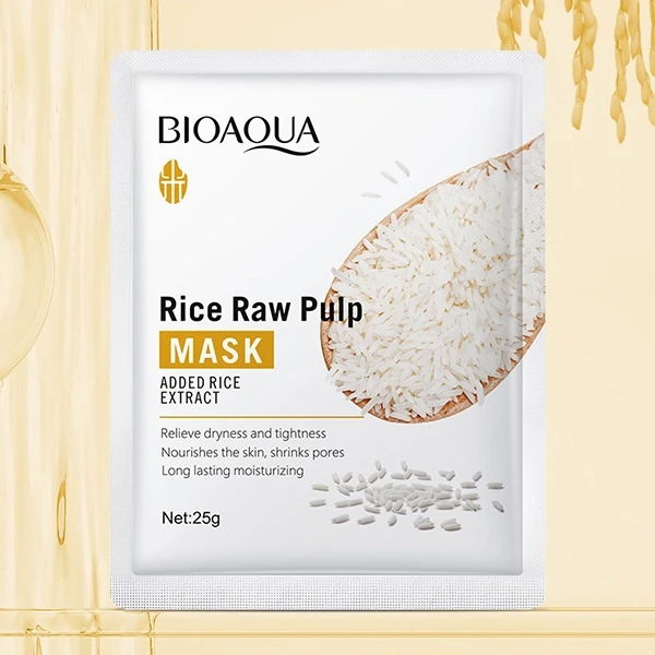 Facial Skin Moisturizing Rice Raw Pulp Face Mask Nourishes Pores Dry Skin Repair