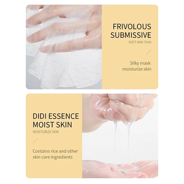 Facial Skin Moisturizing Rice Raw Pulp Face Mask Nourishes Pores Dry Skin Repair