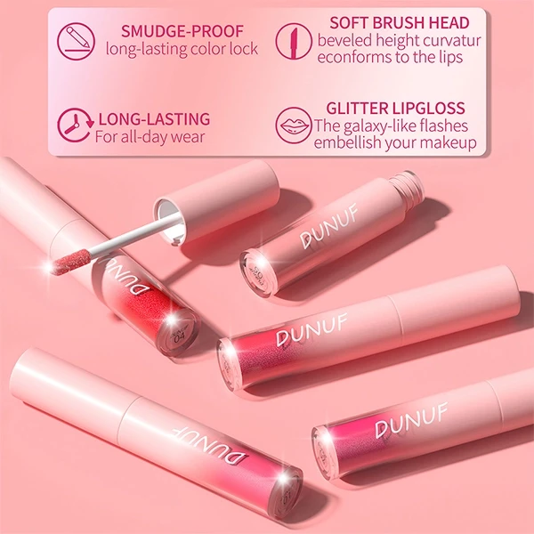 Waterproof Colorful Metallic Lip Care Long Lasting Shimmer Liquid Diamond Matte