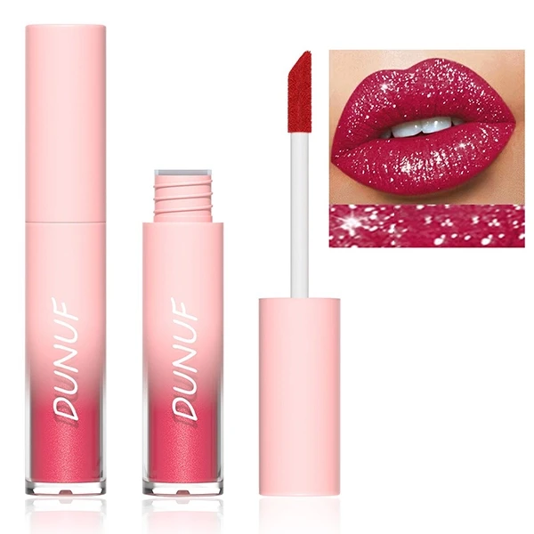 Waterproof Colorful Metallic Lip Care Long Lasting Shimmer Liquid Diamond Matte