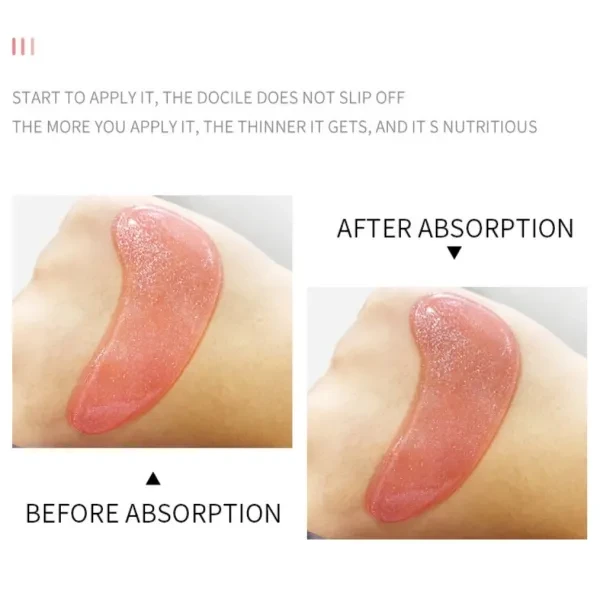 1 Pair Crystal Collagen Eye Mask Anti Circles Moisturizing Anti-wrinkle Skin Car