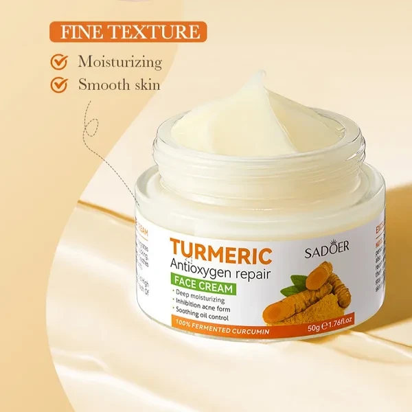 Sadoer Turmeric Antioxygen Repair Face Cream Nourishing Lotion Acne Removing Cle