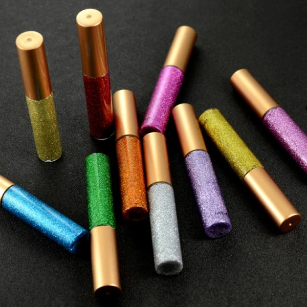 2 Pieces Colors Eyeliner Glitter Eyeshadow Waterproof Shimmer Sparkling Eye Shad