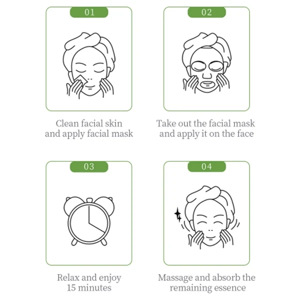 Multi Natural Plants Extraction Moisturizing Face Mask Anti-aging Skin Care Hydr