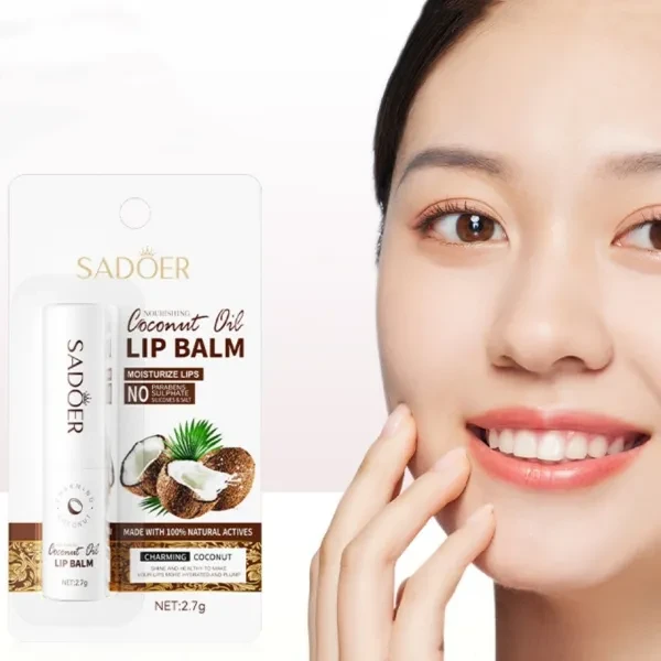 Coconut Oil Soothing Moisturizing Lip Balm Nourishing Hydrating Lipstick Anti-cr
