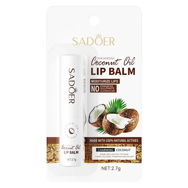 Coconut Oil Soothing Moisturizing Lip Balm Nourishing Hydrating Lipstick Anti-cr