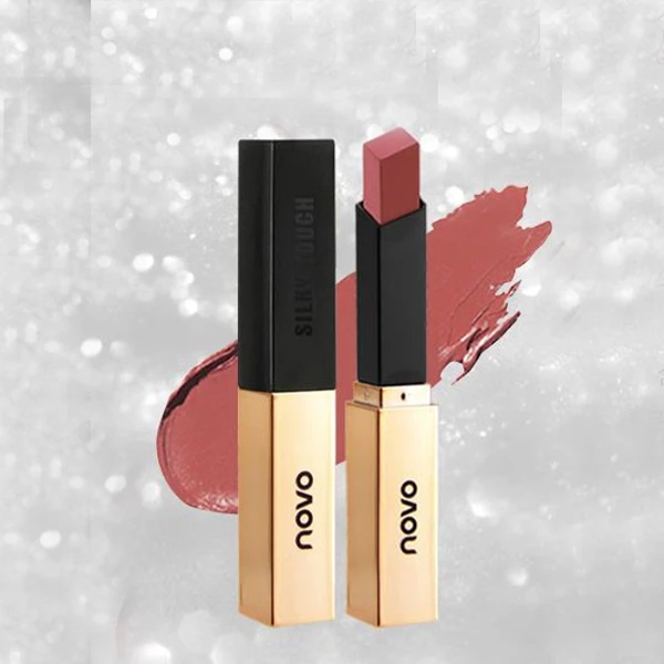 Small Gold Bar Women Moisturizing Lipstick, Long Lasting Mist Velvet Lips