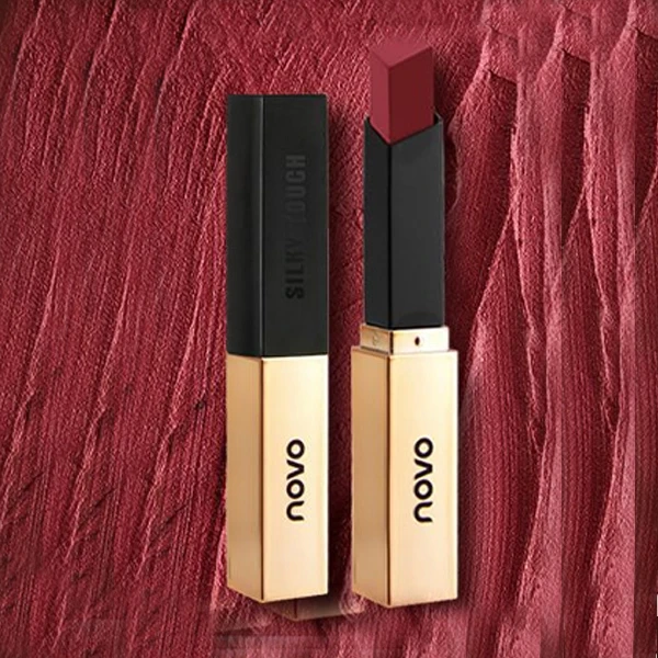 Small Gold Bar Women Moisturizing Lipstick, Long Lasting Mist Velvet Lips