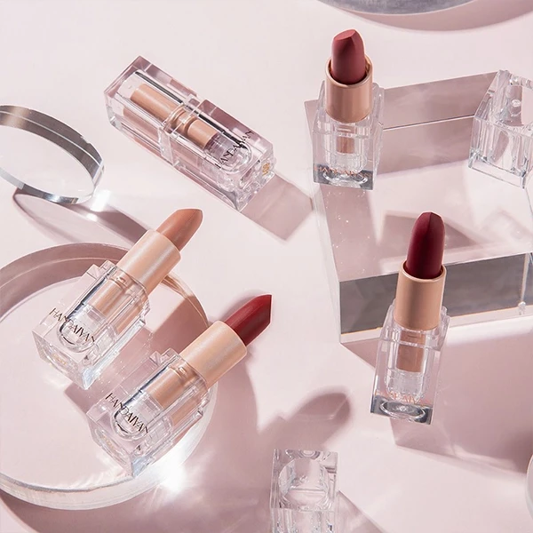 Waterproof Matte Lipstick Set - 6pcs Crystal Square Design Women