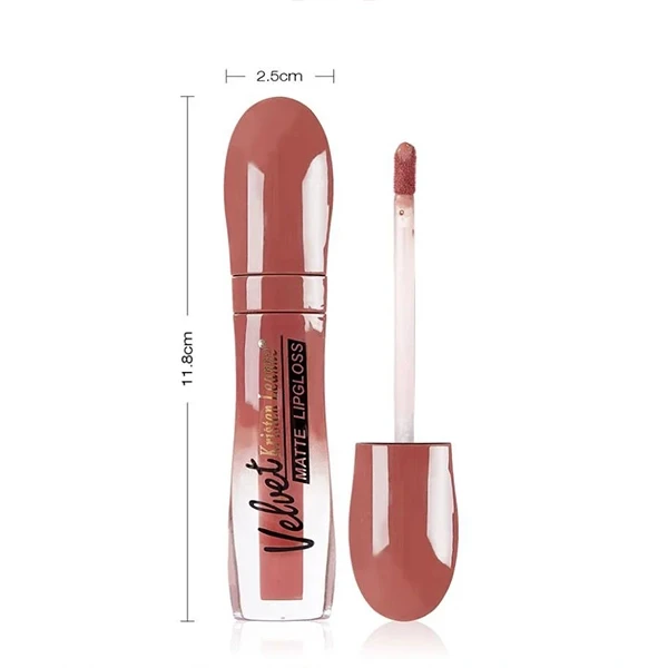 Glossy Waterproof Non Fading Matte Lip Gloss Ladies Lip Glaze Makeup Long Lastin