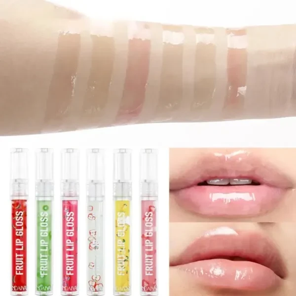 Transparent Lips Moisturizing Fruity Lip Gloss Lips Care Makeup Nourishing Lip G