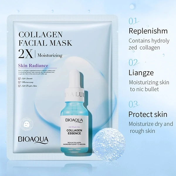 Glowing Skincare Anti-Pores Deeply Nourishing Collagen Essence Facial Mask Sheet