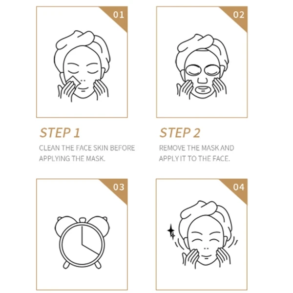 Glowing Skincare Anti-Pores Deeply Nourishing Collagen Essence Facial Mask Sheet