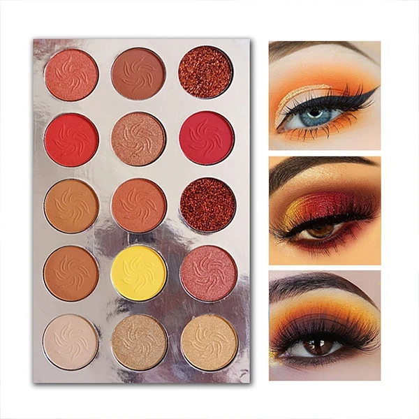 Vibrant Eyes 15-Color Eyeshadow Palette - Waterproof & Multi Texture