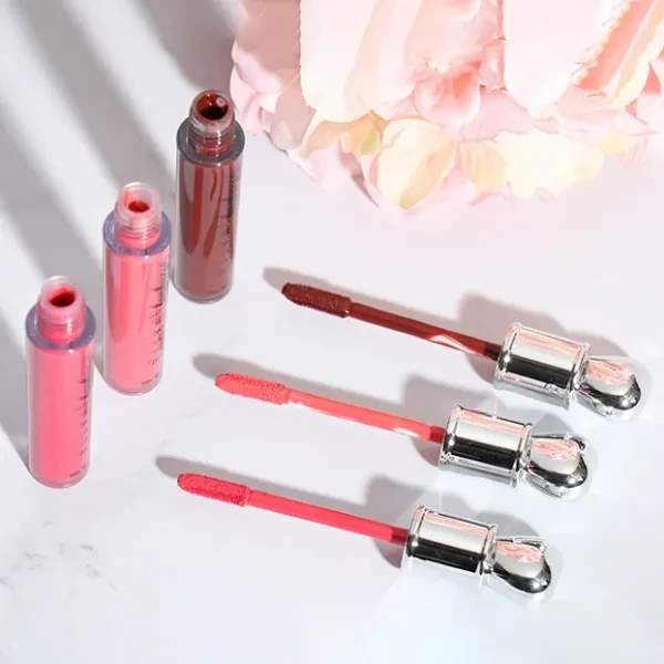 Retro Red Lip Glaze Matte Lip Gloss - Long Lasting Waterproof - Full Coverage Li