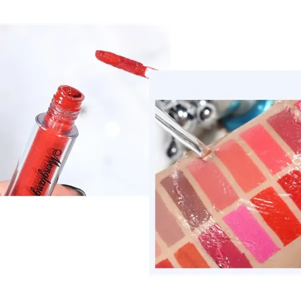 Long-Lasting Matte Lip Gloss - Waterproof Magenta Ideal for Outdoor Events