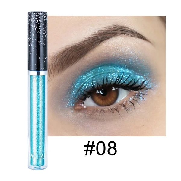 Portable Glitter Long-Lasting Sweat-Proof Glamorous Pearlescent Liquid Eye Shado